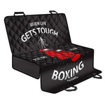 Put On Your Boxing Gloves Print Pet Car Back Seat Cover