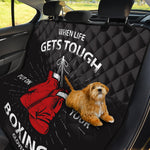 Put On Your Boxing Gloves Print Pet Car Back Seat Cover