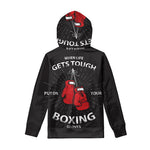 Put On Your Boxing Gloves Print Pullover Hoodie