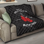 Put On Your Boxing Gloves Print Quilt