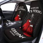Put On Your Boxing Gloves Print Universal Fit Car Seat Covers