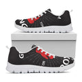 Put On Your Boxing Gloves Print White Running Shoes
