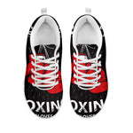 Put On Your Boxing Gloves Print White Sneakers