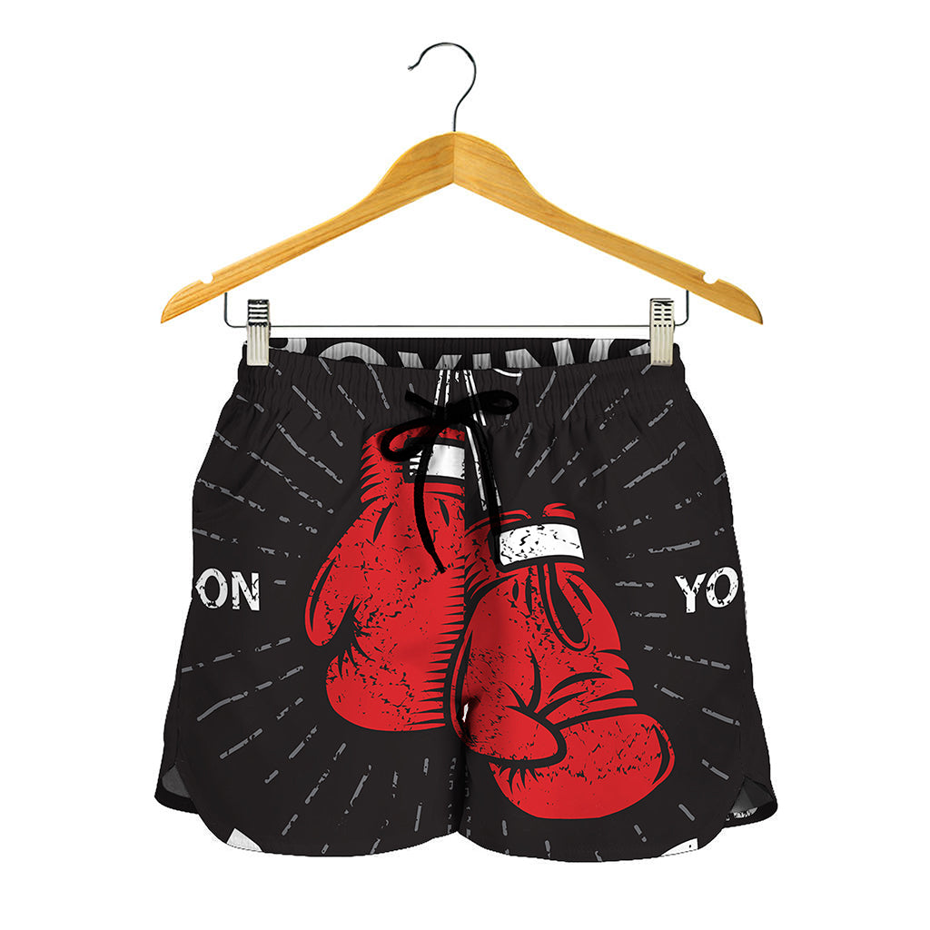 Put On Your Boxing Gloves Print Women's Shorts
