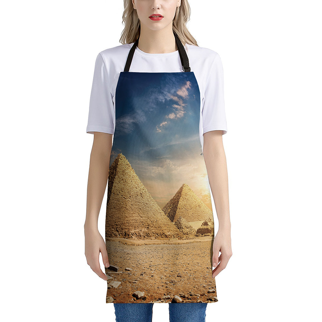 Pyramid Sunset Print Apron