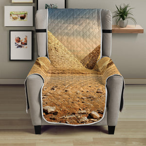 Pyramid Sunset Print Armchair Protector