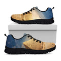 Pyramid Sunset Print Black Running Shoes
