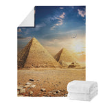 Pyramid Sunset Print Blanket