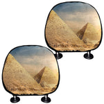 Pyramid Sunset Print Car Headrest Covers