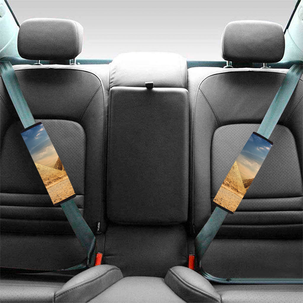 Pyramid Sunset Print Car Seat Belt Covers