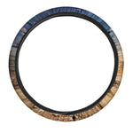 Pyramid Sunset Print Car Steering Wheel Cover