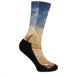 Pyramid Sunset Print Crew Socks
