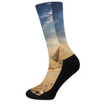 Pyramid Sunset Print Crew Socks