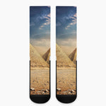 Pyramid Sunset Print Crew Socks