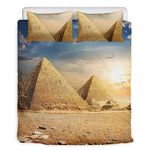 Pyramid Sunset Print Duvet Cover Bedding Set