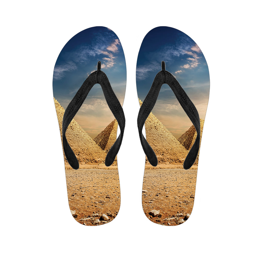 Pyramid Sunset Print Flip Flops