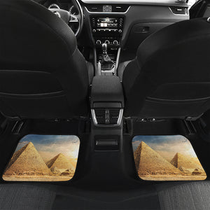 Pyramid Sunset Print Front and Back Car Floor Mats