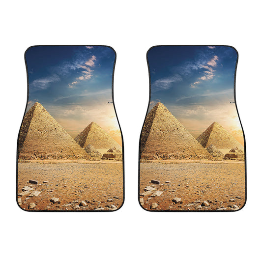 Pyramid Sunset Print Front Car Floor Mats