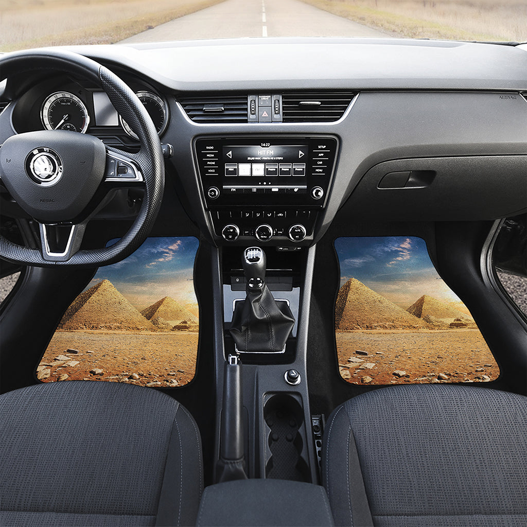 Pyramid Sunset Print Front Car Floor Mats