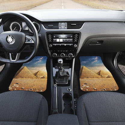 Pyramid Sunset Print Front Car Floor Mats