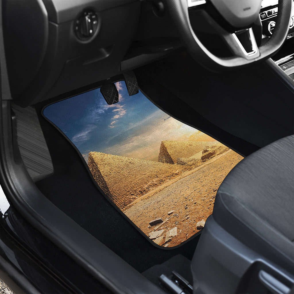 Pyramid Sunset Print Front Car Floor Mats
