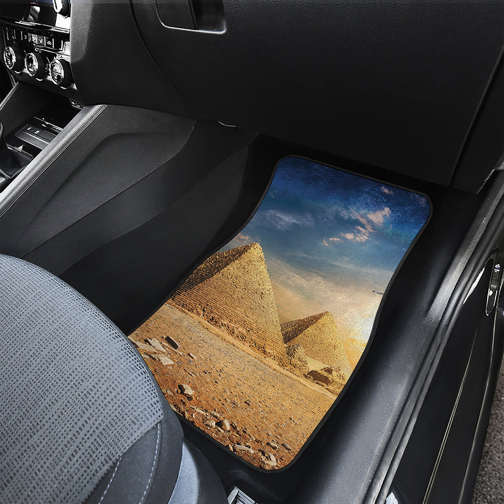 Pyramid Sunset Print Front Car Floor Mats
