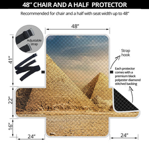 Pyramid Sunset Print Half Sofa Protector