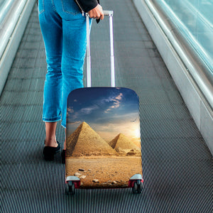 Pyramid Sunset Print Luggage Cover