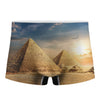 Pyramid Sunset Print Men's Boxer Briefs