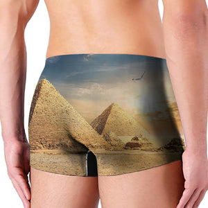 Pyramid Sunset Print Men's Boxer Briefs