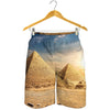 Pyramid Sunset Print Men's Shorts
