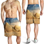 Pyramid Sunset Print Men's Shorts