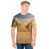 Pyramid Sunset Print Men's T-Shirt