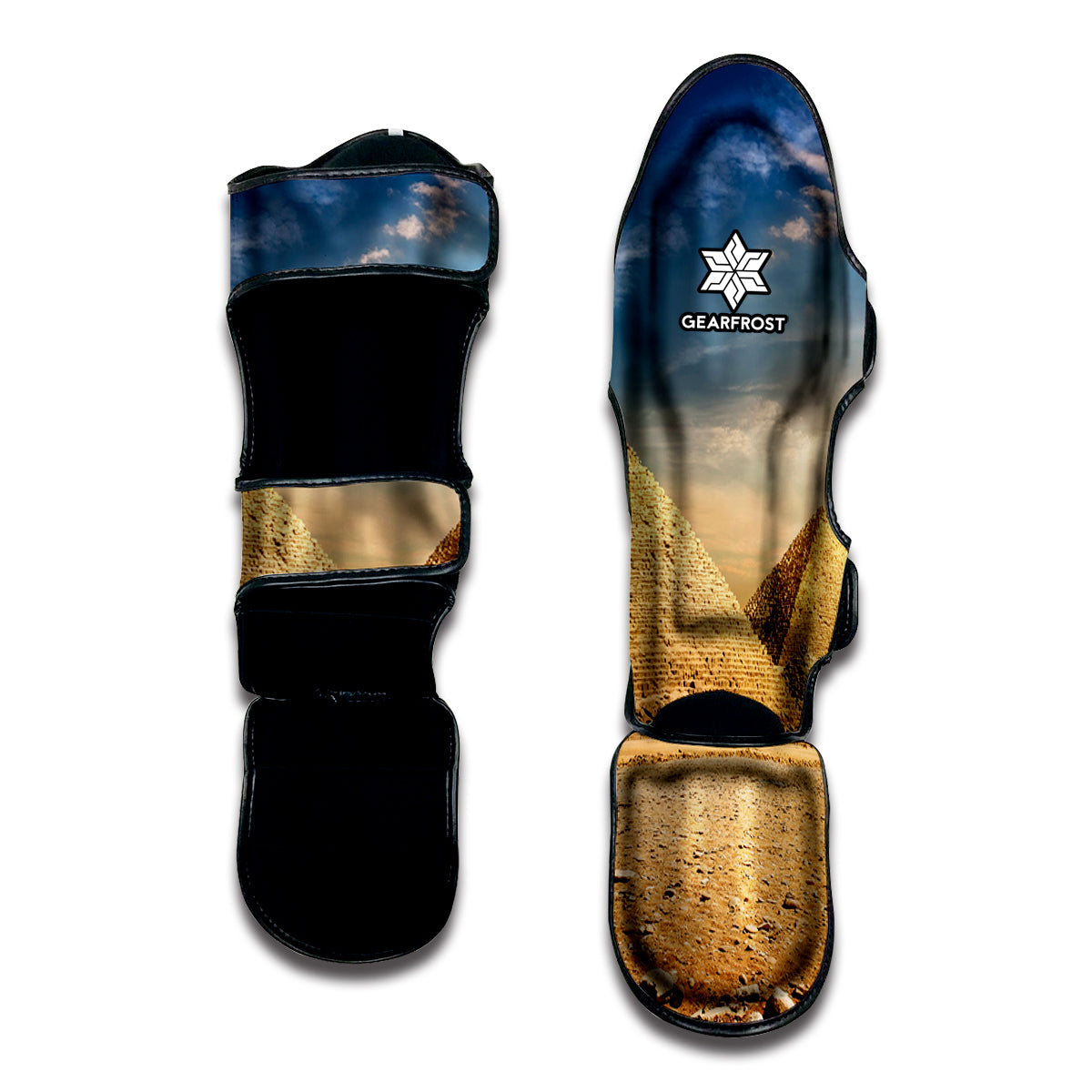 Pyramid Sunset Print Muay Thai Shin Guard