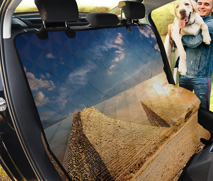 Pyramid Sunset Print Pet Car Back Seat Cover