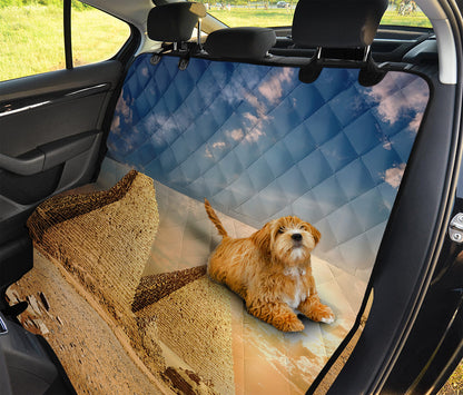 Pyramid Sunset Print Pet Car Back Seat Cover