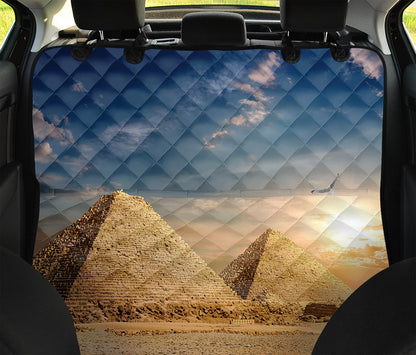 Pyramid Sunset Print Pet Car Back Seat Cover