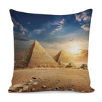 Pyramid Sunset Print Pillow Cover