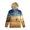 Pyramid Sunset Print Pullover Hoodie