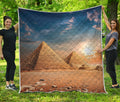 Pyramid Sunset Print Quilt