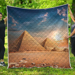 Pyramid Sunset Print Quilt