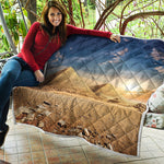 Pyramid Sunset Print Quilt