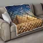 Pyramid Sunset Print Quilt