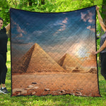 Pyramid Sunset Print Quilt