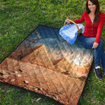 Pyramid Sunset Print Quilt