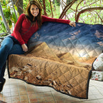 Pyramid Sunset Print Quilt