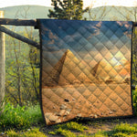 Pyramid Sunset Print Quilt
