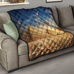 Pyramid Sunset Print Quilt