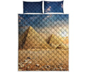 Pyramid Sunset Print Quilt Bed Set