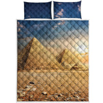 Pyramid Sunset Print Quilt Bed Set